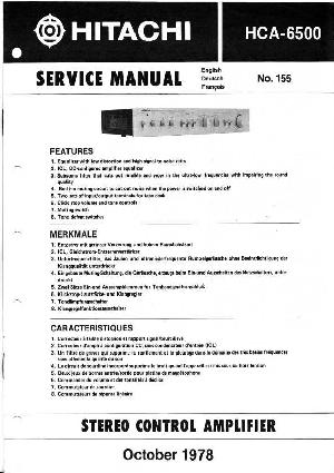 Service manual Hitachi HCA-6500 ― Manual-Shop.ru