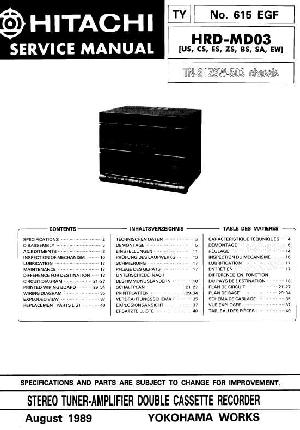 Сервисная инструкция HITACHI HRD-MD03 ― Manual-Shop.ru