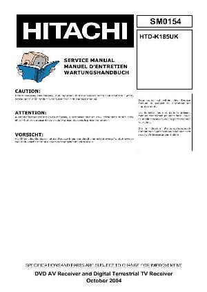 Сервисная инструкция Hitachi HTD-K185UK ― Manual-Shop.ru