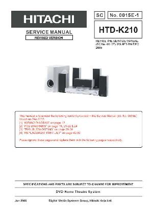 Сервисная инструкция Hitachi HTD-K210 ― Manual-Shop.ru