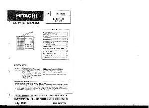 Сервисная инструкция Hitachi KH-D650 ― Manual-Shop.ru