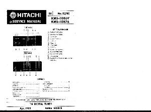 Service manual HITACHI KMS-1086V, KMS-1087A ― Manual-Shop.ru