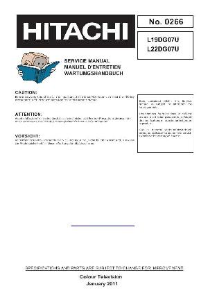 Service manual HITACHI L19DG07U, L22DG07U ― Manual-Shop.ru