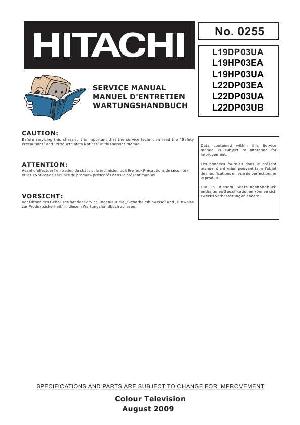 Сервисная инструкция Hitachi L19DP03UA, 19HP03EA, L22DP03EA ― Manual-Shop.ru