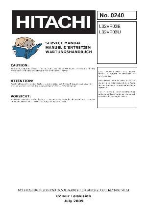 Сервисная инструкция Hitachi L32VP03E ― Manual-Shop.ru