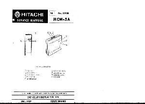 Service manual Hitachi MCM-5A ― Manual-Shop.ru