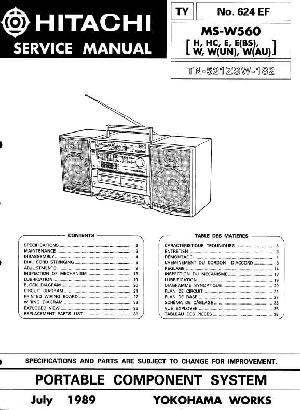 Сервисная инструкция HITACHI MS-W560 ― Manual-Shop.ru