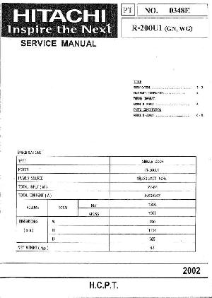 Service manual Hitachi R-200U1 ― Manual-Shop.ru