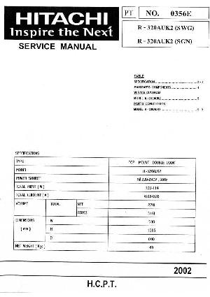 Сервисная инструкция Hitachi R-320AUK2 ― Manual-Shop.ru