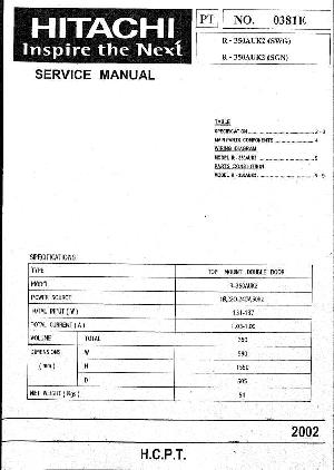 Сервисная инструкция Hitachi R-350AUK2 ― Manual-Shop.ru