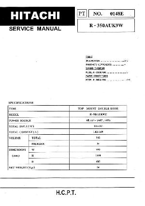 Сервисная инструкция Hitachi R-350AUK9W ― Manual-Shop.ru