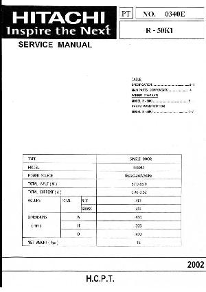 Сервисная инструкция Hitachi R-50K1 ― Manual-Shop.ru