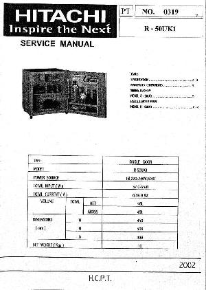 Сервисная инструкция Hitachi R-50UK1 ― Manual-Shop.ru