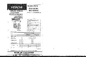 Сервисная инструкция Hitachi RAM-103CNH ― Manual-Shop.ru