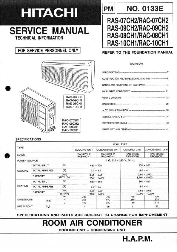  Hitachi Ras-09ch2 img-1