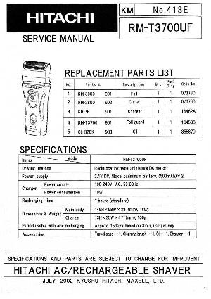 Сервисная инструкция Hitachi RAS-12CH1, 14CH2 ― Manual-Shop.ru