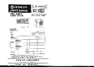 Сервисная инструкция HITACHI RAS-3188CH ― Manual-Shop.ru