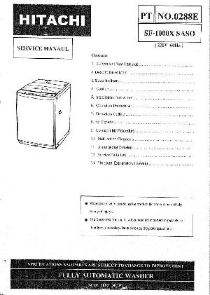 Сервисная инструкция Hitachi SF-1000XSASO ― Manual-Shop.ru