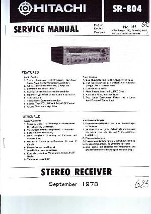 Сервисная инструкция Hitachi SR-804 ― Manual-Shop.ru