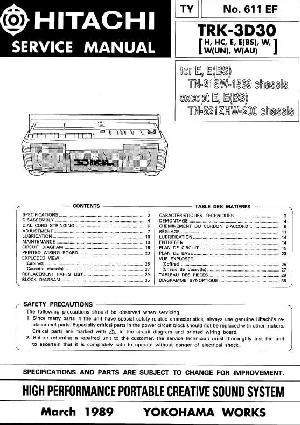 Сервисная инструкция HITACHI TRK-3D30 ― Manual-Shop.ru