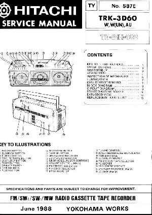 Сервисная инструкция Hitachi TRK-3D60 ― Manual-Shop.ru