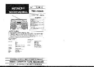 Сервисная инструкция Hitachi TRK-720VR ― Manual-Shop.ru