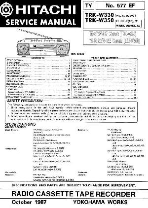 Сервисная инструкция HITACHI TRK-W330, TRK-W350 ― Manual-Shop.ru