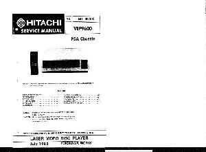 Сервисная инструкция Hitachi VIP-9600 ― Manual-Shop.ru