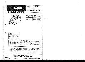 Сервисная инструкция Hitachi VM-1600A ― Manual-Shop.ru