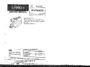 Сервисная инструкция Hitachi VM-3700A ― Manual-Shop.ru