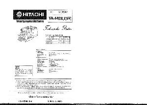 Сервисная инструкция Hitachi VM-4400E ― Manual-Shop.ru