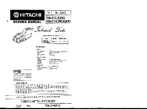Сервисная инструкция HITACHI VM-C1E ― Manual-Shop.ru