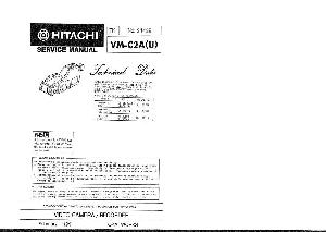 Сервисная инструкция HITACHI VM-C2A ― Manual-Shop.ru