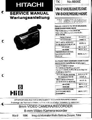 Сервисная инструкция Hitachi VM-E120E, VM-E220E ― Manual-Shop.ru