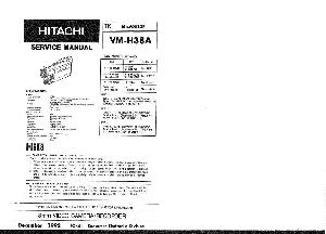 Сервисная инструкция Hitachi VM-H38A ― Manual-Shop.ru