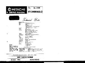 Сервисная инструкция HITACHI VT-3400A ― Manual-Shop.ru