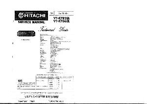 Сервисная инструкция HITACHI VT-F782EL, VT-F786EL ― Manual-Shop.ru
