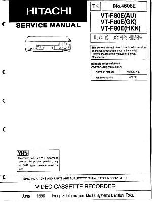 Сервисная инструкция Hitachi VT-F80E ― Manual-Shop.ru