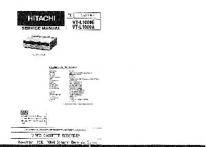 Сервисная инструкция Hitachi VT-L1000A, VT-L1000E ― Manual-Shop.ru