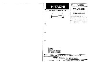 Сервисная инструкция Hitachi VT-L1600E ― Manual-Shop.ru
