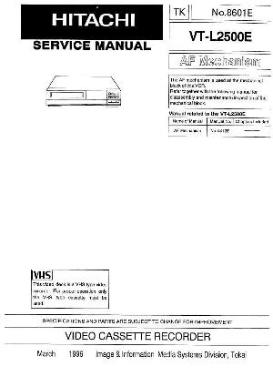 Сервисная инструкция Hitachi VT-L2500E ― Manual-Shop.ru