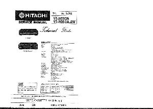 Сервисная инструкция HITACHI VT-M250A, VT-M251A ― Manual-Shop.ru