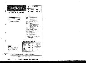 Сервисная инструкция Hitachi VT-M273A, VT-M275AW ― Manual-Shop.ru