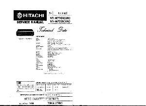 Сервисная инструкция Hitachi VT-M720E, VT-M722E ― Manual-Shop.ru