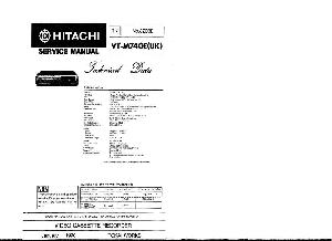Сервисная инструкция Hitachi VT-M740E ― Manual-Shop.ru