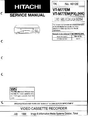 Сервисная инструкция Hitachi VT-M77EM ― Manual-Shop.ru