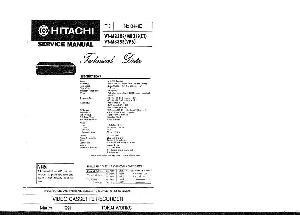 Сервисная инструкция HITACHI VT-M830E, VT-M831E, VT-M835E ― Manual-Shop.ru