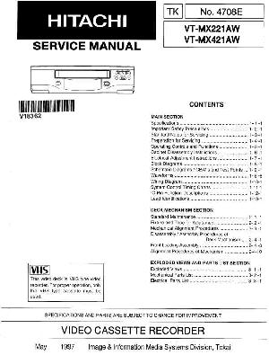 Сервисная инструкция Hitachi VT-MX221AW, VT-MX421AW ― Manual-Shop.ru