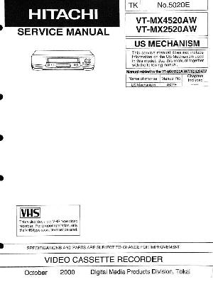 Сервисная инструкция Hitachi VT-MX2520AW, VT-MX4520AW ― Manual-Shop.ru