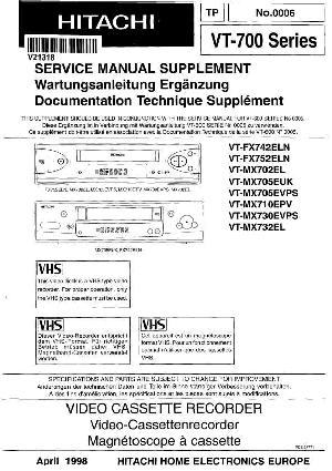 Сервисная инструкция Hitachi VT-MX702EL ― Manual-Shop.ru